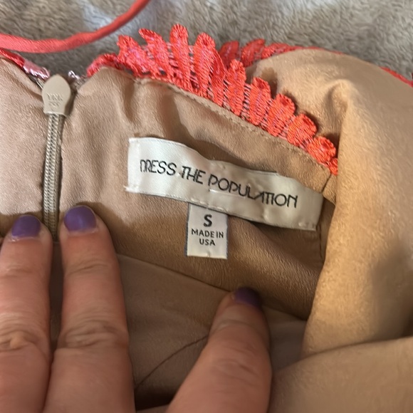 Dress the population brigitte lace romper - Picture 4 of 7